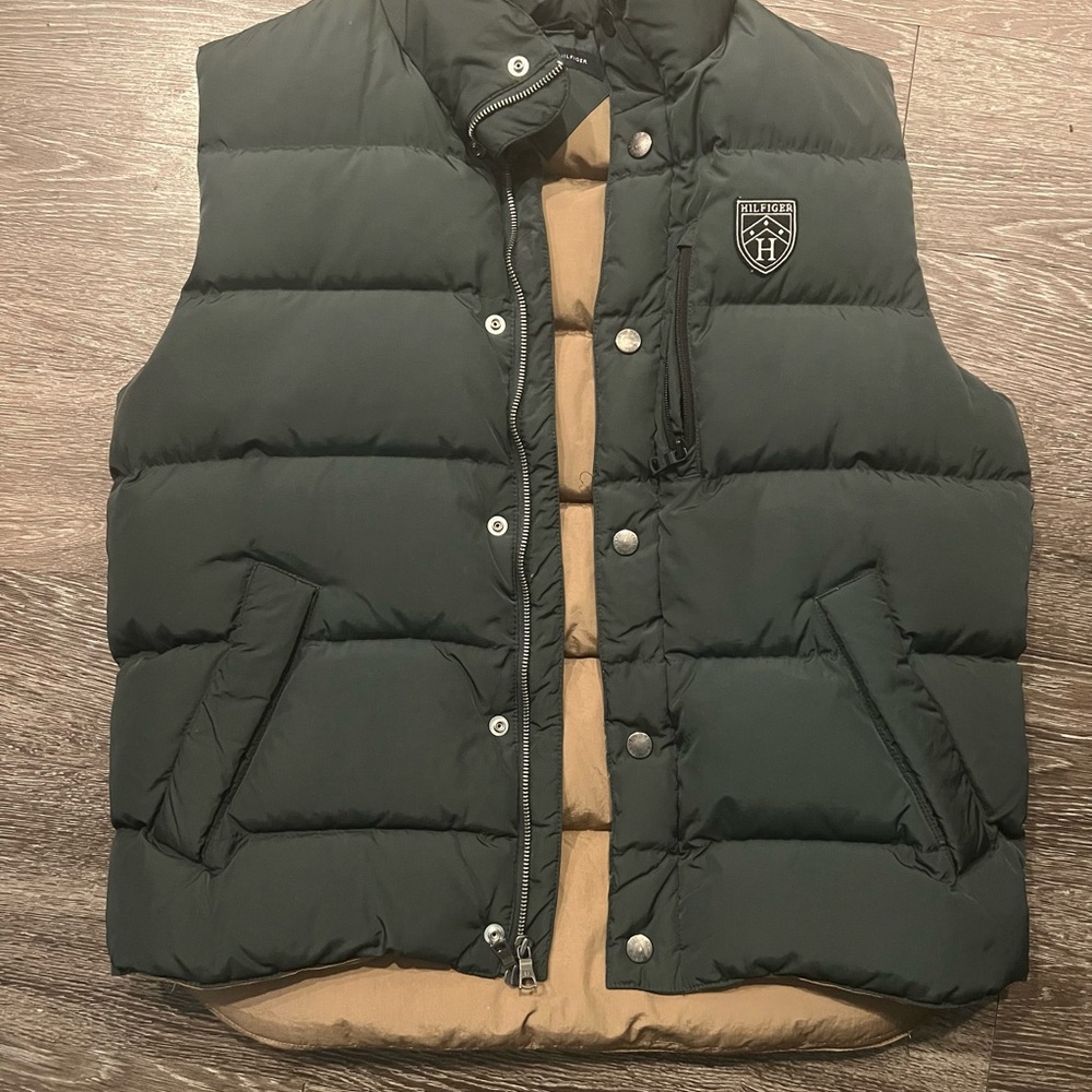 Tommy Hilfiger Green Puffer Vest